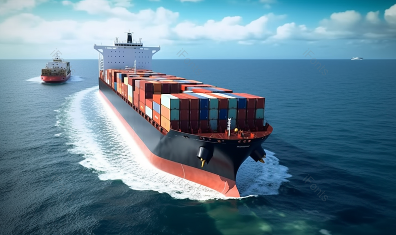 蓝色大海上物流集装箱船蓝天白云,高清,摄影图,摄影图片,图片大全,摄影图免费下载